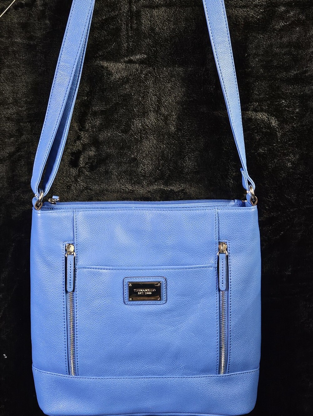 Tignanello Pebbled Leather Large Crossbody Bag
